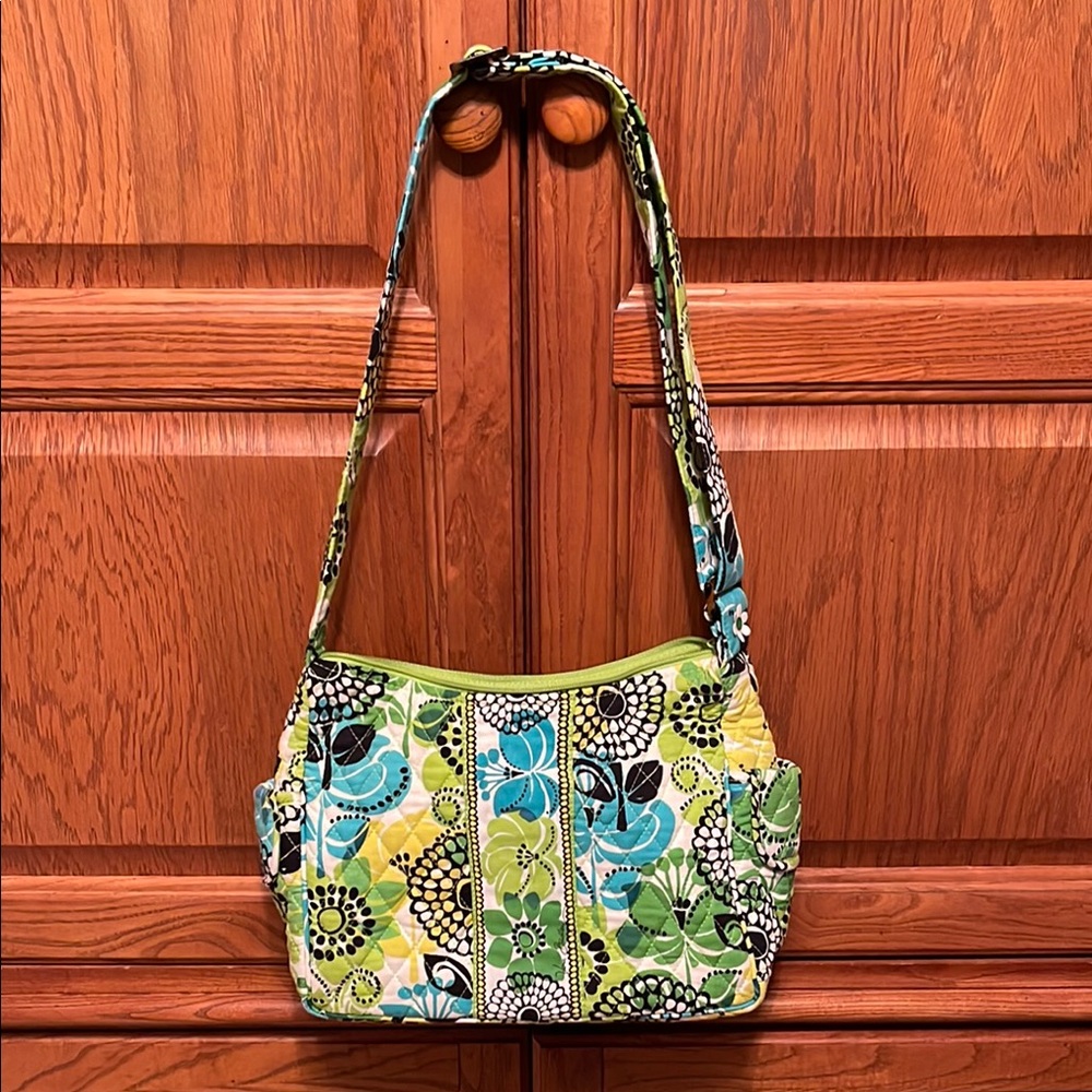 Vera Bradley Floral Green and Blue Women's Bag